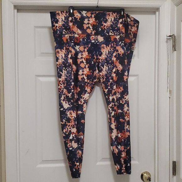 Old navy active multi color leggings high waist with pockets - Picture 1 of 6